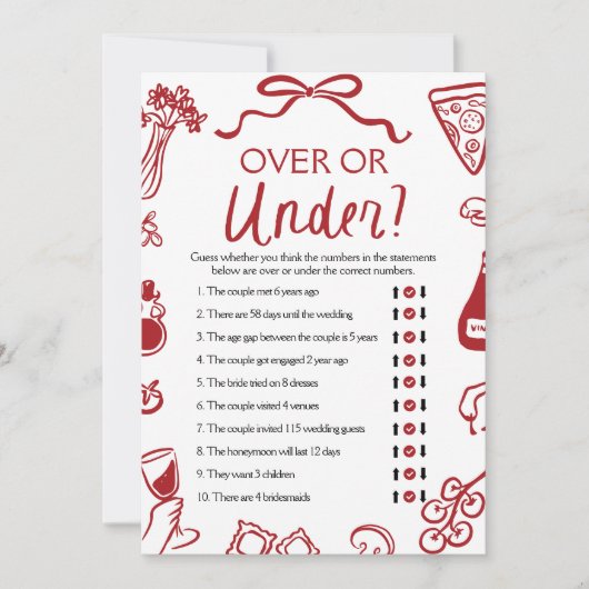 Mehr Handschuhe über oder unter dem Brautparty Einladung (Vorderseite)