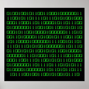 Mehr heraus - Binärkode-Poster Poster