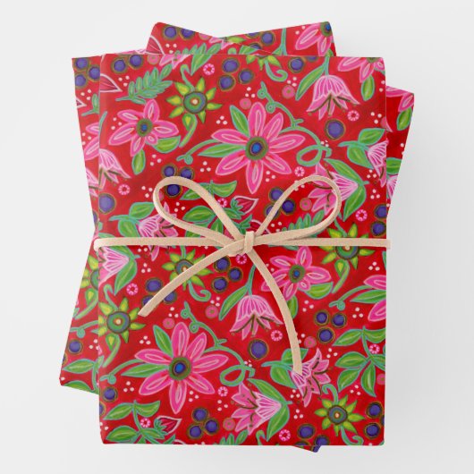 Mehr Holiday Cheer Geschenkblätter Geschenkpapier Set (Beispiel)