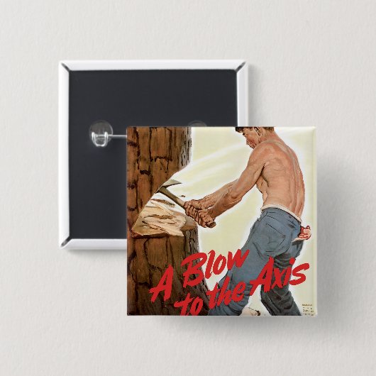 Mehr Holz für die Armee Button (Vorne & Hinten)