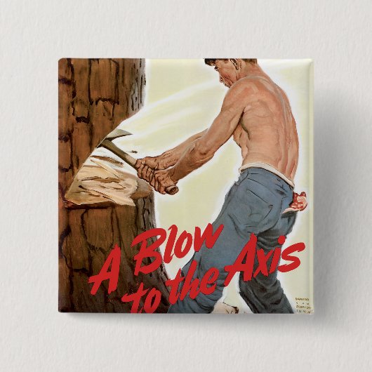 Mehr Holz für die Armee Button (Vorderseite)