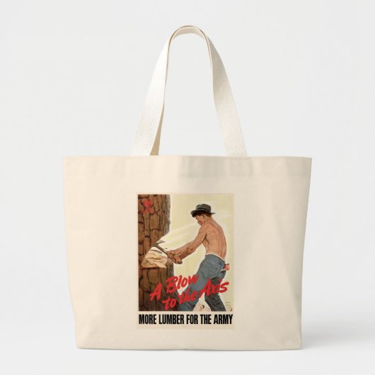 Mehr Holz für die Armee Jumbo Stoffbeutel (Vorne)