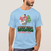 Mehr Hunde umarmen - Neujahrsresolution T-Shirt (Vorderseite)