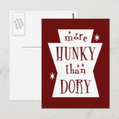 Mehr Hunky als Dory Dunkle Postkarte (Vorne/Hinten)