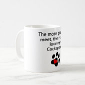 Mehr i-Liebe mein Cockapoo Kaffeetasse (Vorderseite Links)