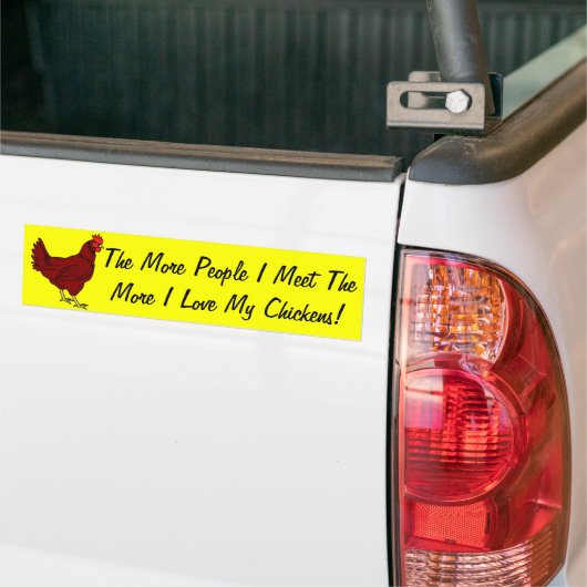 Mehr i-Liebe mein Huhn-Autoaufkleber Autoaufkleber (Auf Lkw)