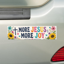 Mehr Jesus Mehr Freude Helle Farbige Stoßstange Au