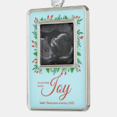 Mehr JOY-Sonogramm erwarten Rahmen-Ornament Silber (Links)
