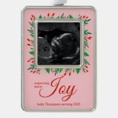 Mehr JOY-Sonogramm erwarten Rahmen-Ornament Silber (Vorderseite)