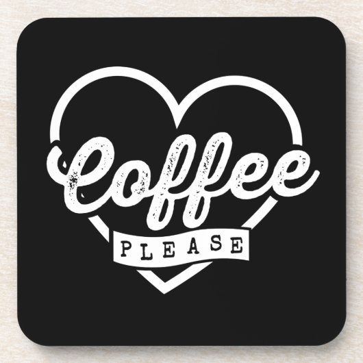 MEHR KAFFEE BITTE GETRÄNKEUNTERSETZER (Vorderseite)