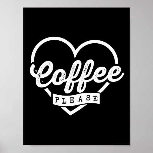 MEHR KAFFEE BITTE POSTER (Vorne)