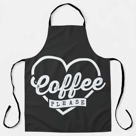 MEHR KAFFEE BITTE SCHÜRZE (Vorderseite)