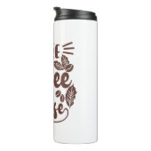 Mehr Kaffee bitte - Sonnenlicher Kaffee im Lauf Thermosbecher (Nach rechts gedreht)