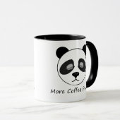 Mehr Kaffee Panda Tasse (VorderseiteRechts)
