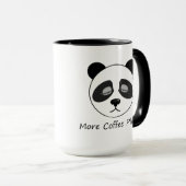 Mehr Kaffee Panda Tasse (VorderseiteRechts)