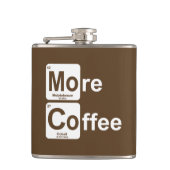 Mehr Kaffee-Periodensystem Flachmann (Vorderseite)