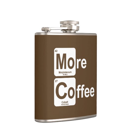 Mehr Kaffee-Periodensystem Flachmann (Rechts)