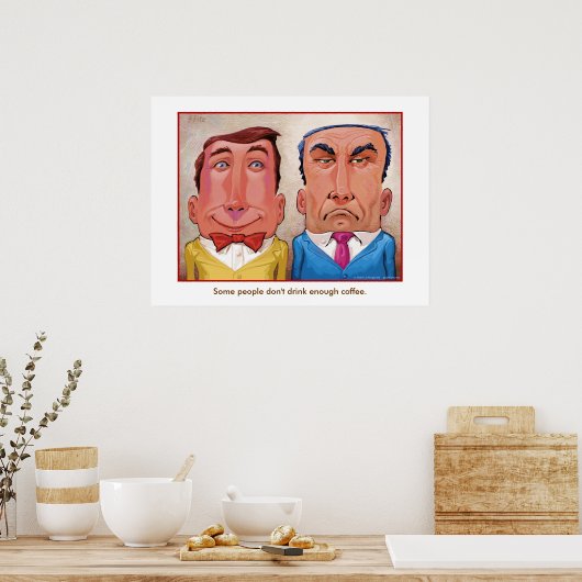 Mehr Kaffee? Poster (Küche)