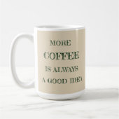 Mehr Kaffee-Tasse Kaffeetasse (Links)
