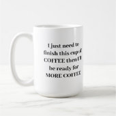 MEHR KAFFEE-Tasse Kaffeetasse (Links)