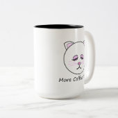 Mehr Kaffee Zweifarbige Tasse (VorderseiteRechts)