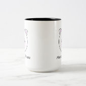 Mehr Kaffee Zweifarbige Tasse (Mittel)