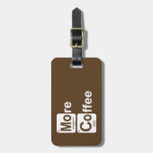 Mehr Kaffeetisch Gepäckanhänger (Vorderseite vertikal)