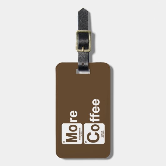 Mehr Kaffeetisch Gepäckanhänger (Vorderseite vertikal)