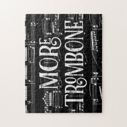Mehr Karton - Schwarz-weiße Musik Puzzle (Vertikal)