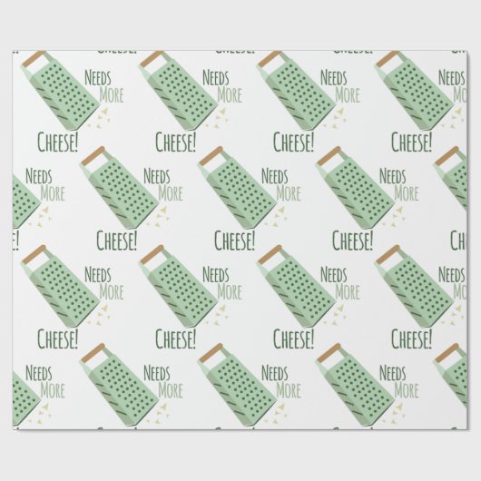 Mehr Käse Geschenkpapier (Flach)