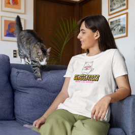 Mehr Katzenhugs - Witzige Neujahrsentschließung T-Shirt