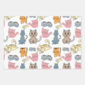 Mehr Katzenverpackungspapier, Katzenverpackungspap Geschenkpapier Set (Vorderseite 3)