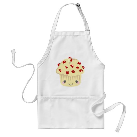 Mehr Kawaii Muffin-Gesichter Schürze (Vorne)