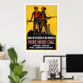Mehr Kohle Poster (Heimbüro)