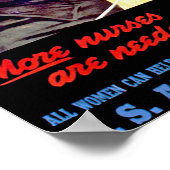 Mehr Krankenschwestern sind nötig ~ Krankenpfleger Poster (Ecke)