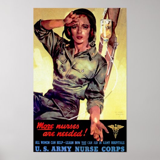 Mehr Krankenschwestern sind nötig ~ Krankenpfleger Poster (Vorne)