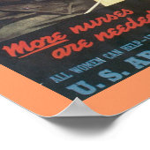 Mehr Krankenschwestern sind nötig! Poster (Ecke)