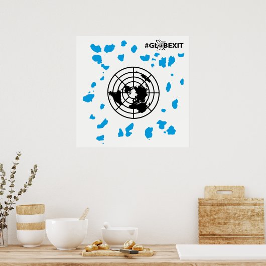 MEHR LAND #GLOBEXIT Poster (Küche)