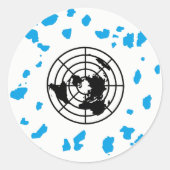 Mehr Land #GLOBEXIT Round Stickers (Vorderseite)