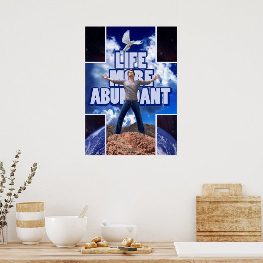 Mehr Leben - 28 x 20 Poster (Küche)