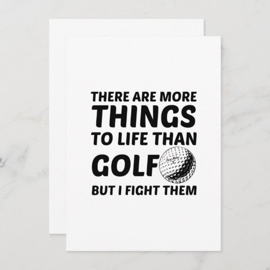 MEHR LEBEN ALS GOLF ANKÜNDIGUNG (Vorne/Hinten)