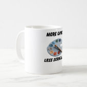 Mehr Leinwand weniger Scrollen Kaffeetasse (Vorderseite Links)