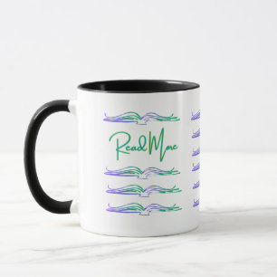 Mehr lesen in Grün und Blau Tasse