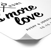 Mehr Liebe 12x18 Gastgeschenk Hochzeit-Zeichen Poster (Ecke)