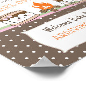 Mehr Liebe Babygeschlecht zeigt Babydusche Poster (Ecke)