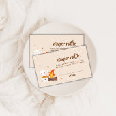 Mehr Liebe Campfire Windeln Raffle Babydusche Begleitkarte