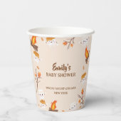 Mehr Liebe Fall Rustikales Camping Kinderdusche Pappbecher (Rückseite)