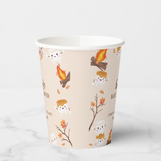 Mehr Liebe Fall Rustikales Camping Kinderdusche Pappbecher (Links)