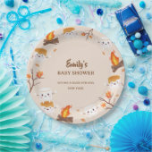 Mehr Liebe Fall Rustikales Camping Kinderdusche Pappteller (Party)