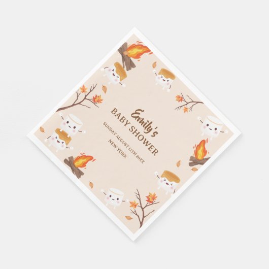 Mehr Liebe Fall Rustikales Camping Kinderdusche Serviette (Ecke)